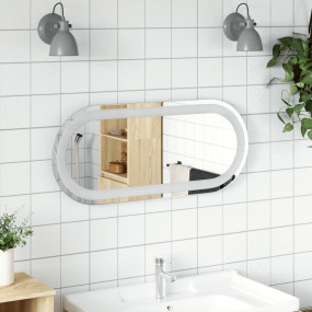 LED Bathroom Mirror Transparent Glass 27.6 x 11.8 in