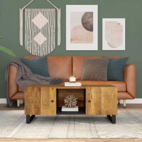 Coffee Table Honey Finish, Black
