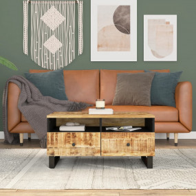 Coffee Table Mango wood Solid mango wood, engineered wo...