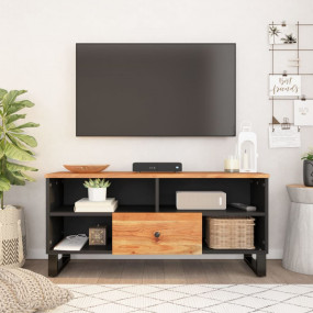 TV Cabinet Natural wood and black