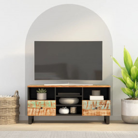 TV Cabinet Mixed colors Solid reclaimed wood and engine...
