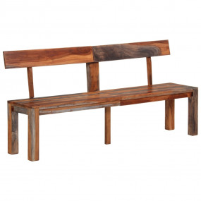 Bench Brown and Grey Solid Acacia wood Large Durable Be...