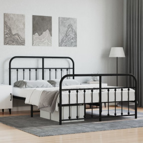 Bed Frame Black Bed Frame Metal Bed Frame Double Bed Bl...