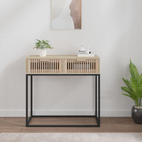 Console Table White Engineered Wood 31.5 x 11.8 x 29.5 ...