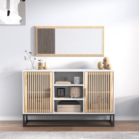 Sideboard White Engineered wood Medium Sideboard Rectan...