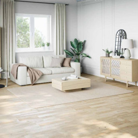 Shaggy Rug Cream White 100% Polyester 78.7 x 108.3 in S...