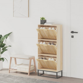 Shoe Cabinet Engineered wood Standard Shoe Cabinet Rect...