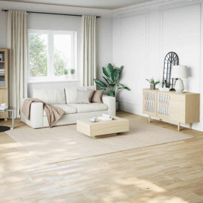Shaggy Rug Cream White 100% Polyester 94.5 x 120.1 in S...