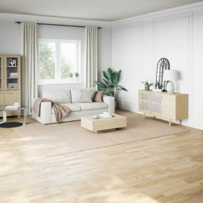 Shaggy Rug Beige 100% Polyester 94.5 x 133.9 in Non-scr...