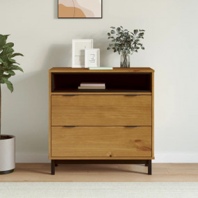 Drawer Cabinet Oak Solid pine wood, plastic Medium Draw...