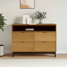 Drawer Cabinet Oak Solid pine wood Medium Drawer Cabine...