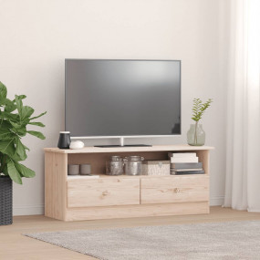 TV Cabinet Natural Solid pine wood (untreated) Medium T...