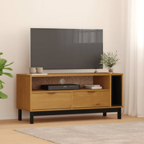 TV Cabinet Oak Solid pine wood with an oak finish Mediu...