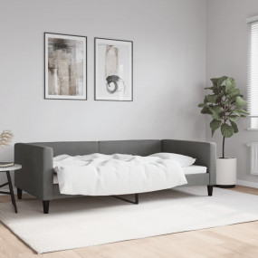 Day Bed Dark Grey Fabric (100% polyester), metal, solid...