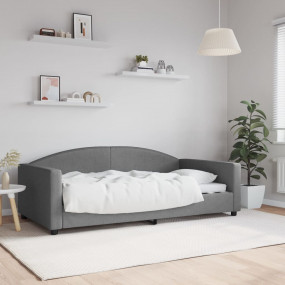 Day Bed Dark gray Polyester fabric, metal, solid wood, ...