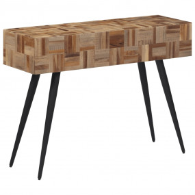 Console Table Black and grey Solid reclaimed teak
