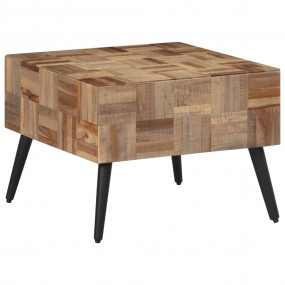 Coffee Table Black and Grey Reclaimed Teak and Iron Sma...