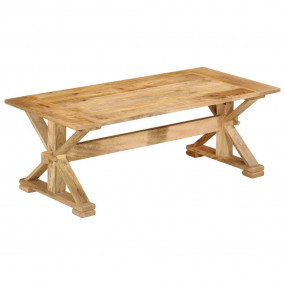 Coffee Table Natural Mango Wood Solid Mango Wood Medium