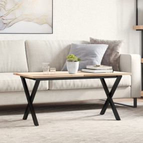 Coffee Table Leg Black Powder-coated steel Medium