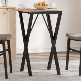 Dining Table Leg Black Powder-coated steel Standard Dur...