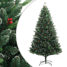 Artificial Hinged Christmas Tree Green PVC Large Foldab...