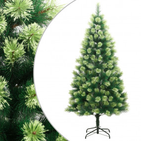 Artificial Hinged Christmas Tree Green PVC, Metal 94.5 ...