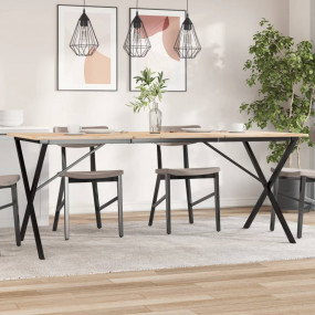 Dining Table Leg Black Powder-coated steel Standard