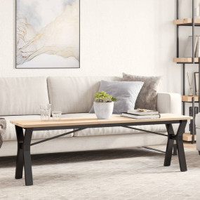Coffee Table Leg Black Powder-Coated Steel Standard Dur...