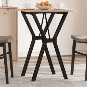Dining Table Leg Black Powder-coated steel Standard Dur...