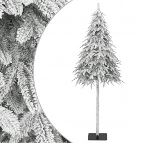 Artificial Christmas Tree White PE, Metal 59.1 in