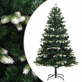 Artificial Hinged Christmas Tree Green and white PVC 4 ...