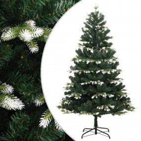 59 in Artificial Hinged Christmas Tree Green and white ...