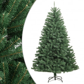 Artificial Hinged Christmas Tree Green PVC, metal 47.2 ...