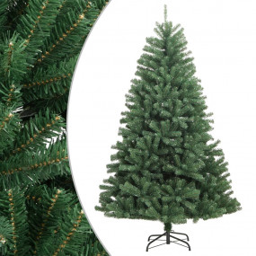Artificial Hinged Christmas Tree Green PVC, metal 82.7 ...