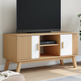 TV Cabinet White and brown