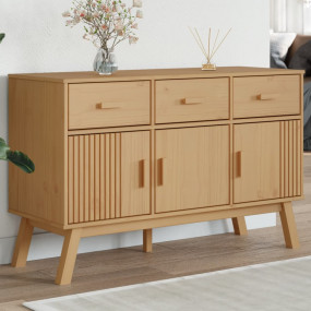 Sideboard Brown Solid pinewood with a wax finish, engin...