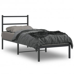 Bed Frame Black Steel 75 x 75 in Small Single Bed Frame