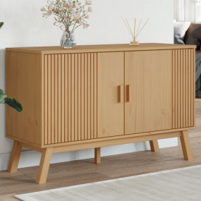 Sideboard Brown Solid pine wood with a wax finish, engi...