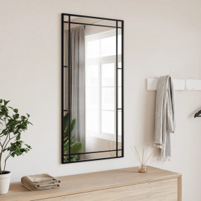 Wall Mirror Black Glass Medium Wall mounting Wall Mirro...