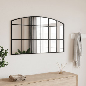 Wall Mirror Black Glass, Powder-coated iron 39.4 x 23.6...