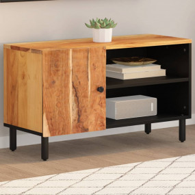 TV Cabinet Natural Wood Solid Acacia wood, Engineered w...