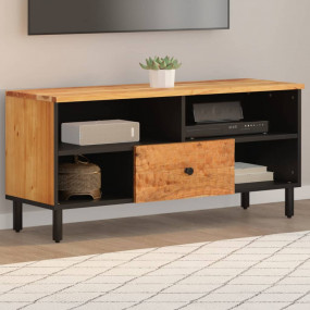 TV Cabinet Natural Wood Solid Acacia wood, Engineered w...