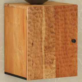Bathroom Wall Cabinet Natural Solid acacia wood Medium