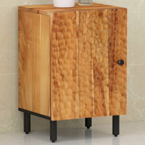 Bathroom Cabinet Brown Solid Acacia wood, Engineered wo...