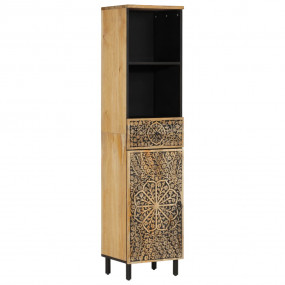 Bathroom Cabinet Natural wood Solid mango wood Tall
