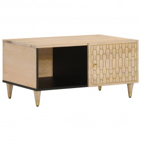 Coffee Table Bleached Natural Solid mango wood Medium