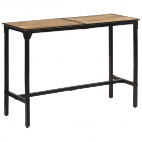 Outdoor Bar Table Natural wood and black