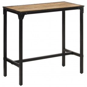 Outdoor Bar Table Natural wood Solid mango wood Tall Du...