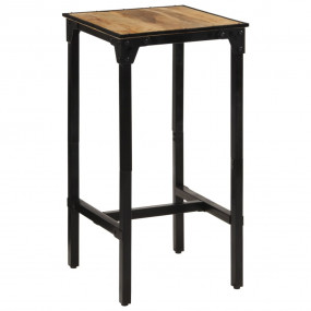 Outdoor Bar Table Natural wood and black
