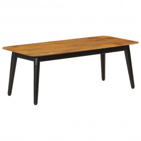 Coffee Table Solid Mango Wood with 5% White Wash and Po...
